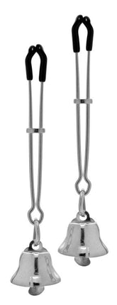 Chimera Nipple Clamps With Bells Silver Nipple and Clit Clamps